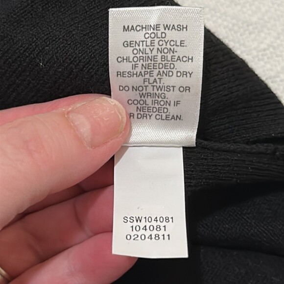 J. Jill Knit Sweater Womens XS V Neck Reversed Stitch Stretch Minimalist Cotton - Picture 7 of 9